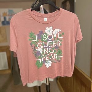 So Queer no fear limited edition crop top medium!